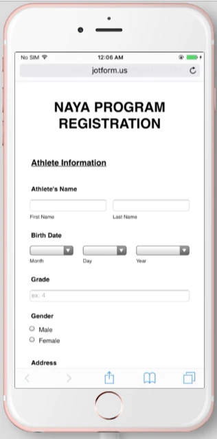 complete form not showing up on mobile device Image 1 Screenshot 20