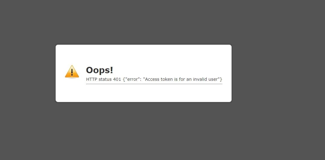 Dropbox error: 401 Access token is for an invalid user Image 1 Screenshot 20