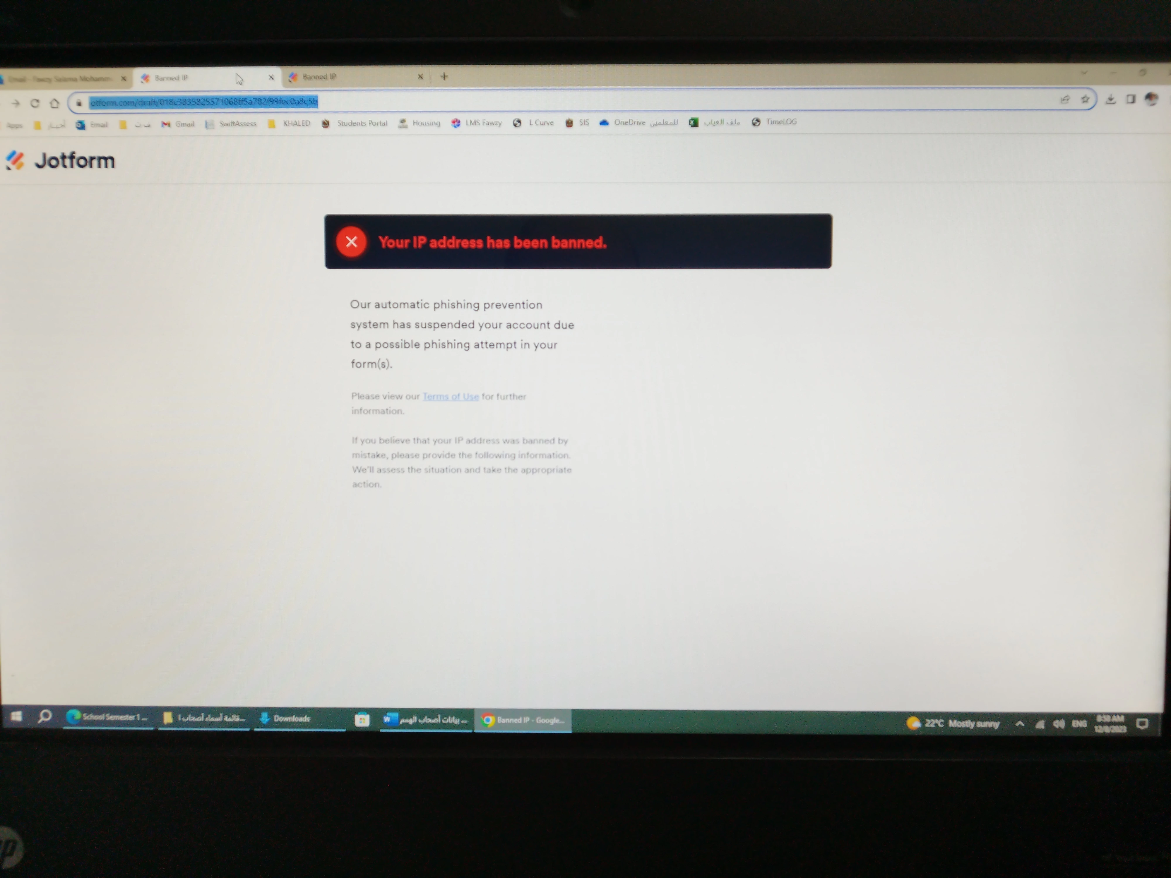 Jotform Thread 9852621 Screenshot