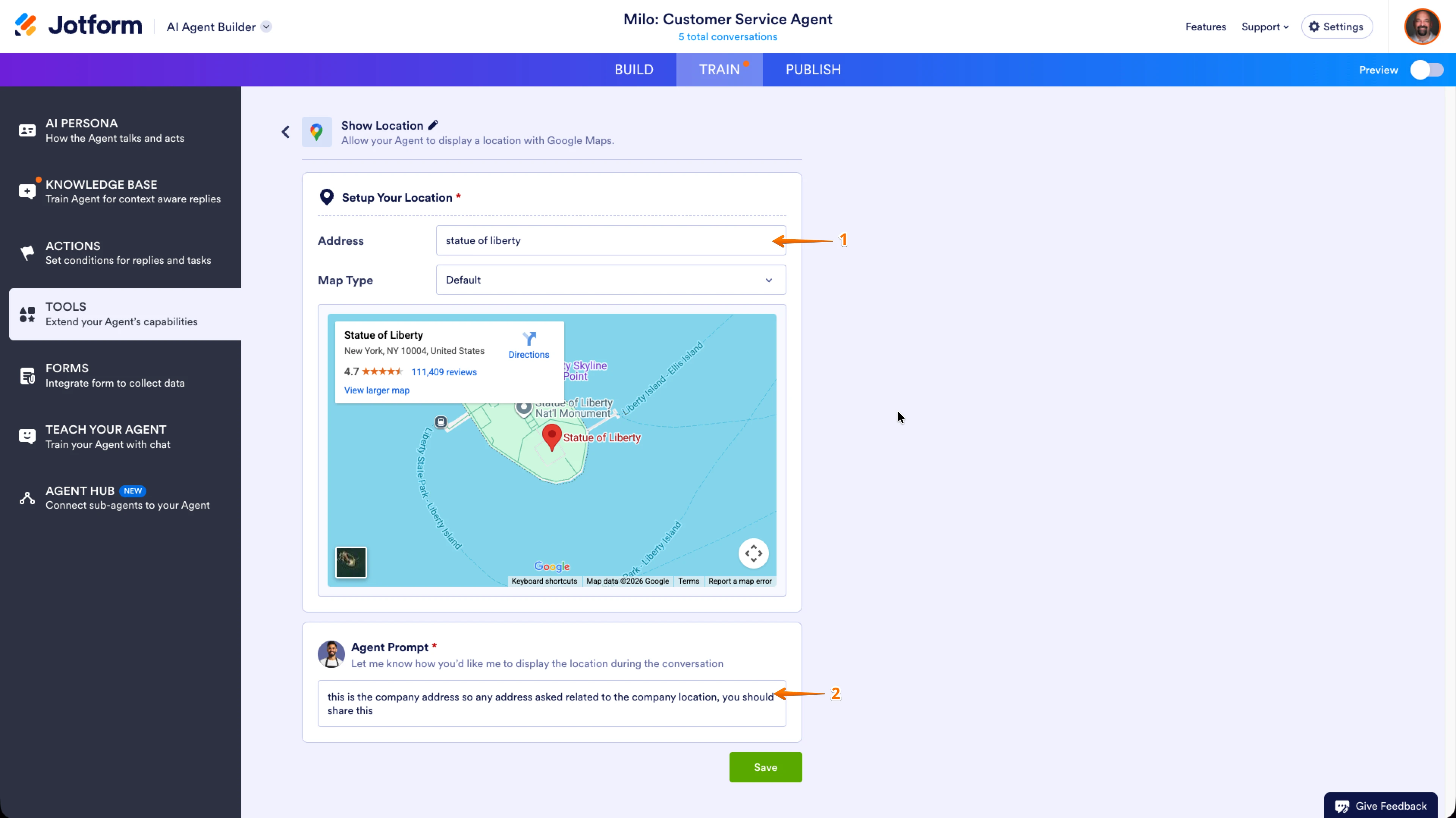 
Conexión con Google Maps: Configuración y uso correcto para enviar ubicación en agente
Image-1