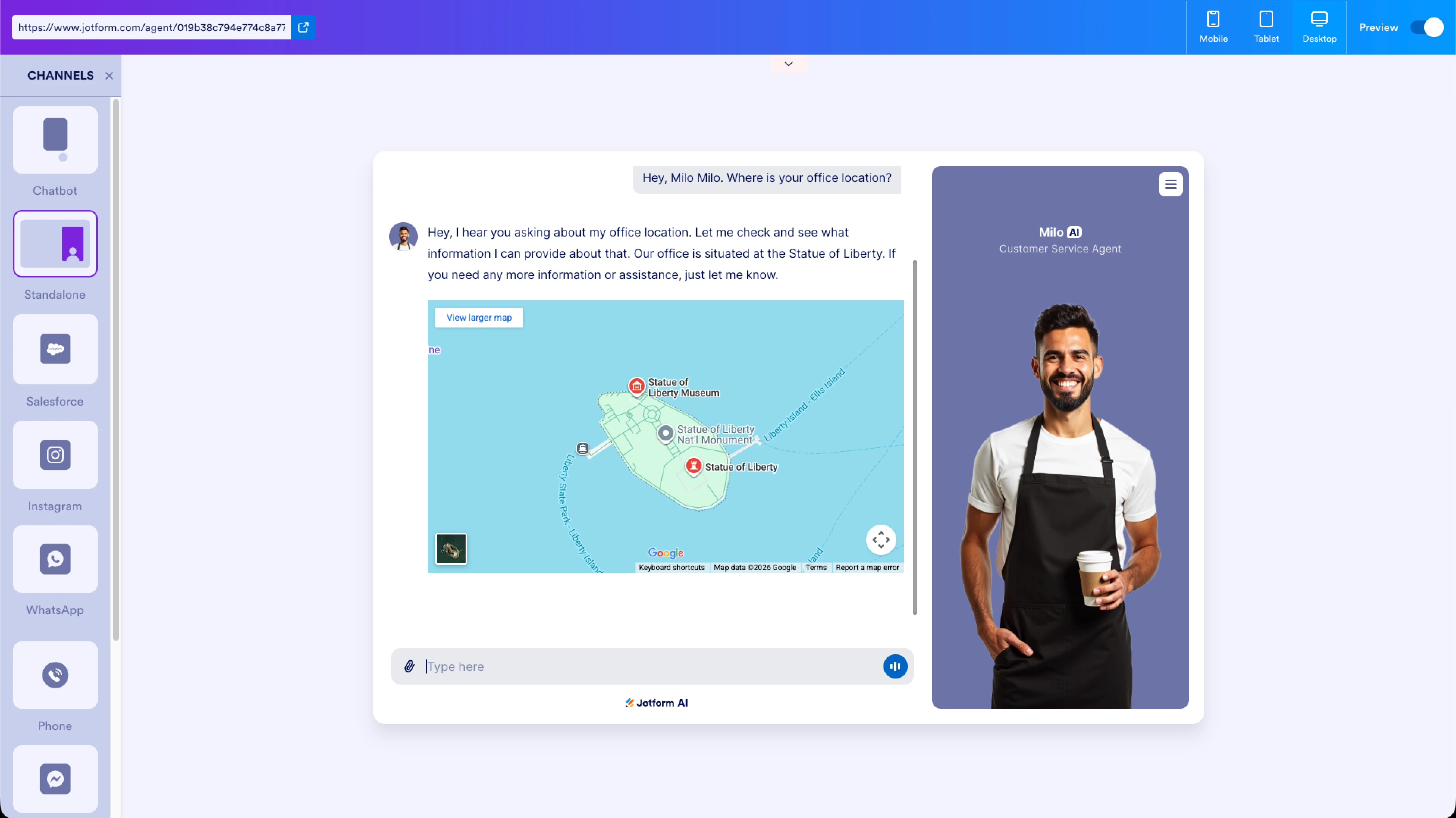 
Conexión con Google Maps: Configuración y uso correcto para enviar ubicación en agente
Image-2