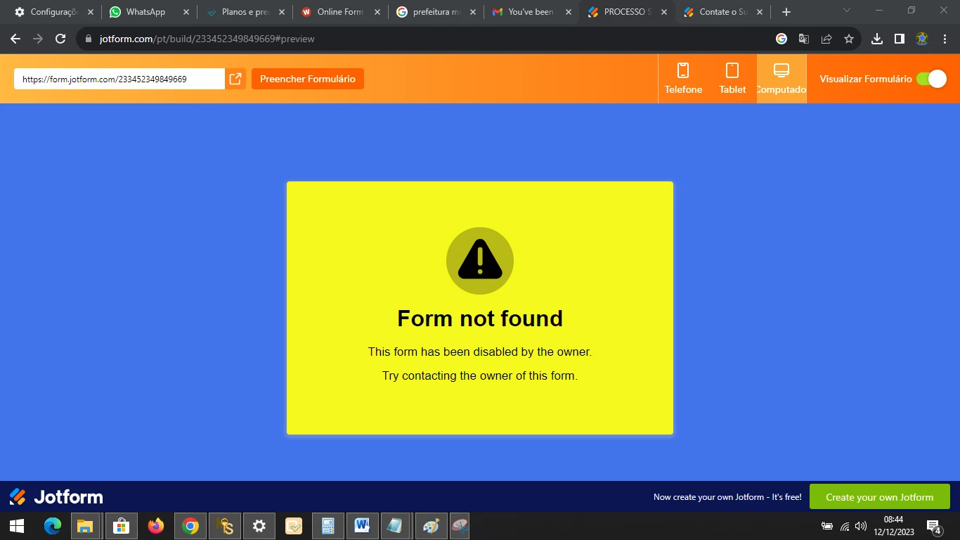 Jotform Thread 9951731 Screenshot