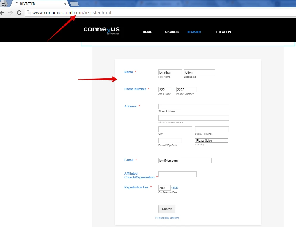 User keeps getting error when accessing form in my website Screenshot 20
