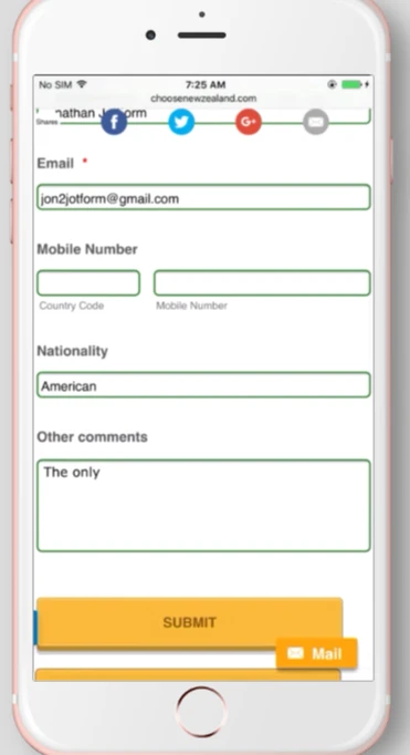 How can iframe on mobile show the form correctly? Image 2 Screenshot 41