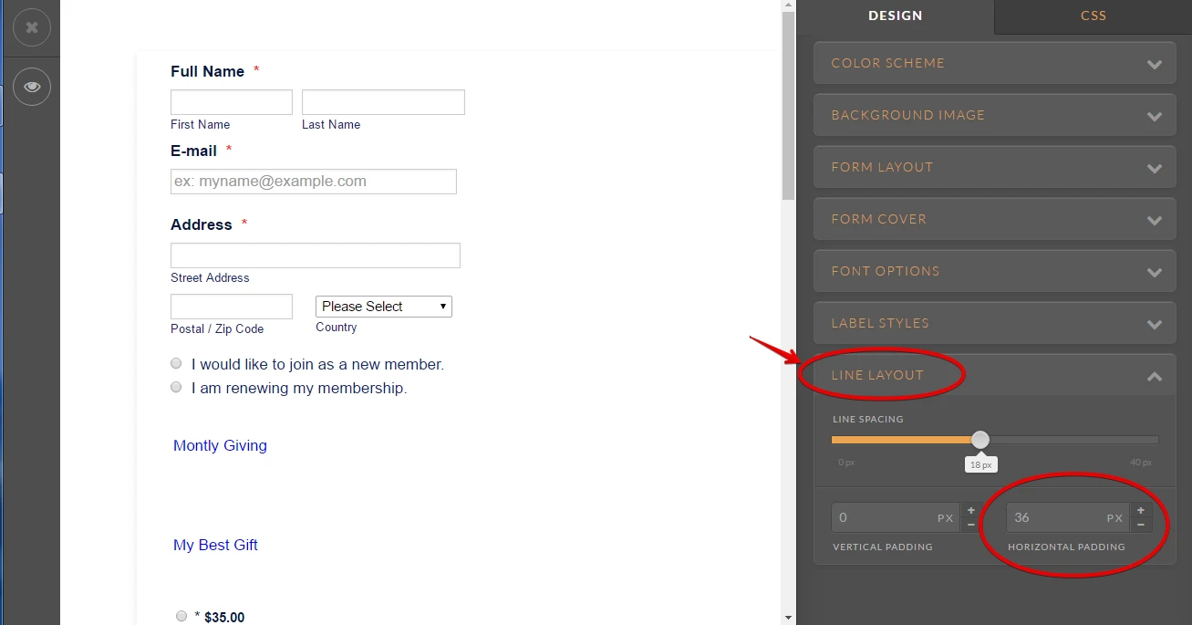 How can I tighten up a form/remove additional spaces Image 1 Screenshot 20