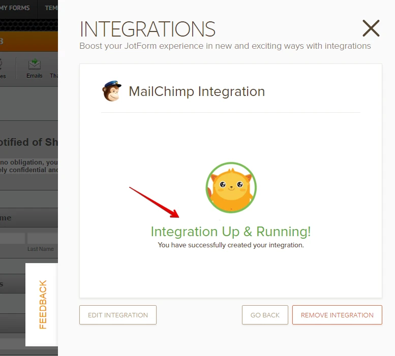 Can you please help me integrate Mailchimp with Jotform? Image 1 Screenshot 20