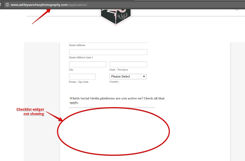 Checklist widget not showing up on website Image 1 Screenshot 30
