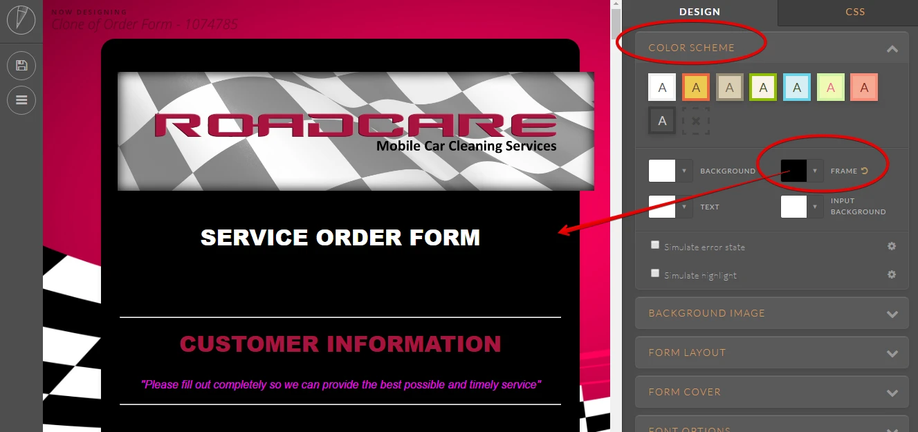 I need my order forms backgrounds to be blacked out  Image 1 Screenshot 30