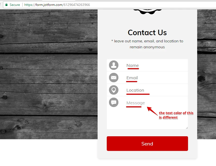 How do I get my CSS inserted images to display on the form? Image 1 Screenshot 30