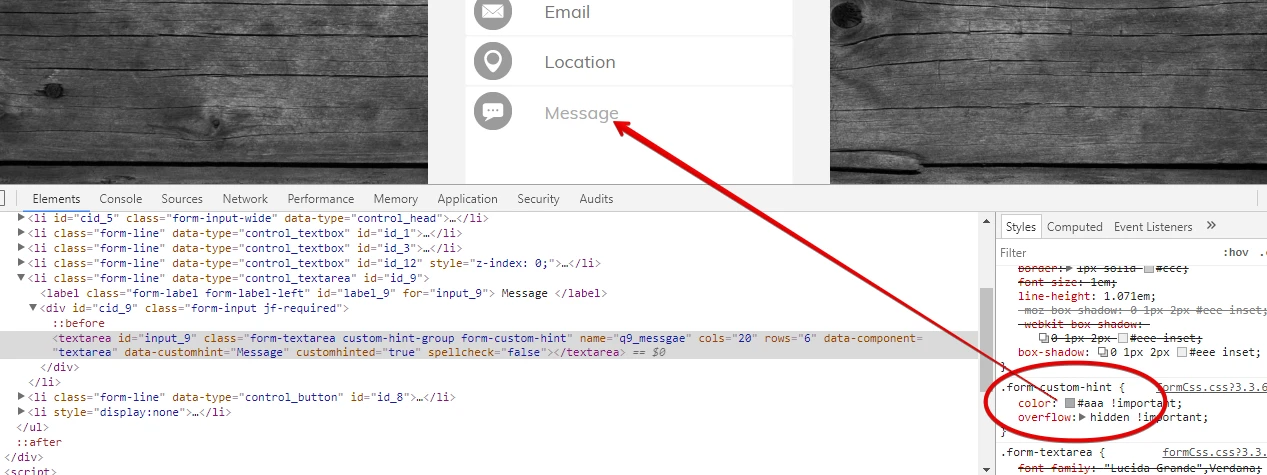 How do I get my CSS inserted images to display on the form? Image 2 Screenshot 41