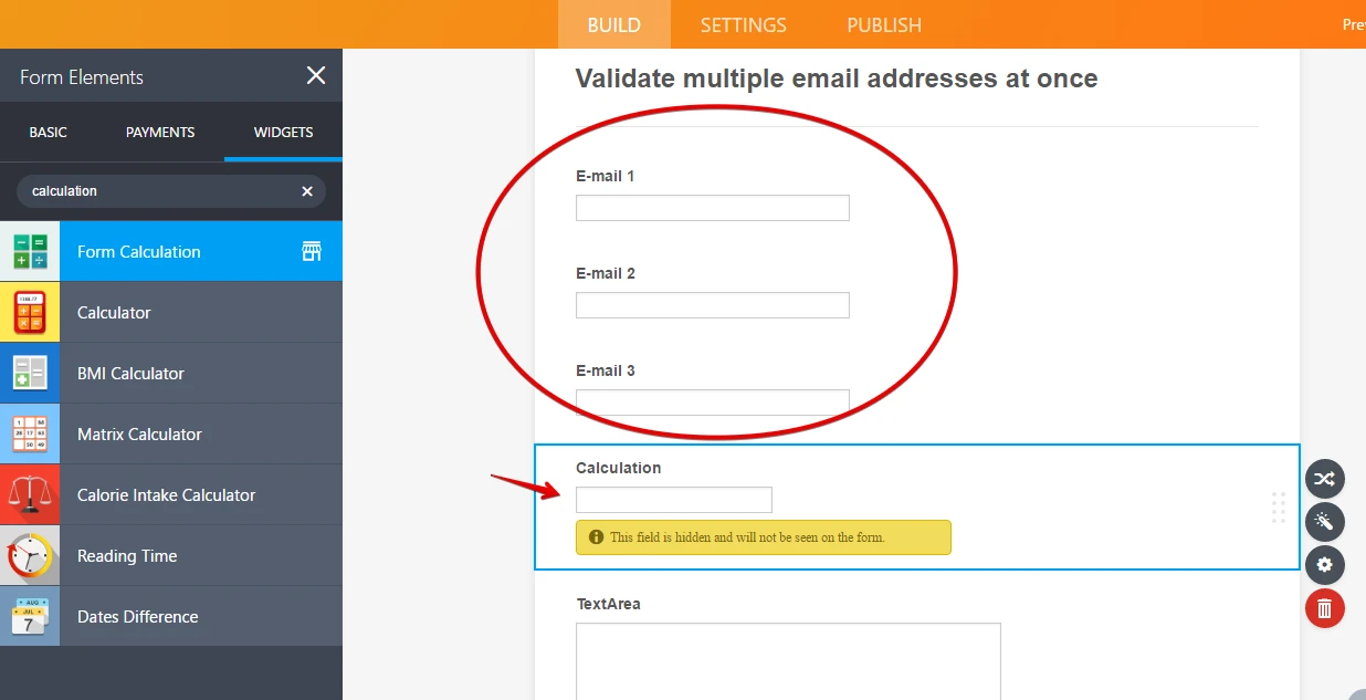 Is there a way to create a field similar to the email address field that will collect multiple email addresses? Image 1 Screenshot 50