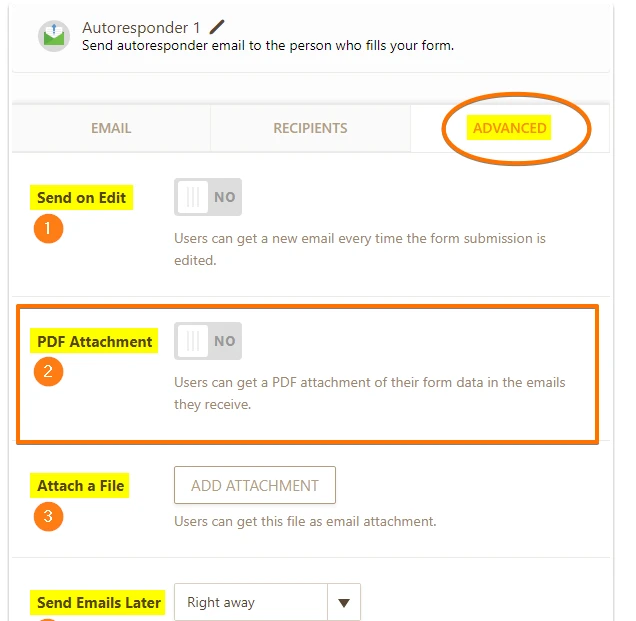 How to export a completed form and send to user by email Image 1 Screenshot 20