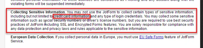 Why credit card information is not fully visible when my clients submit the form? Image 1 Screenshot 30