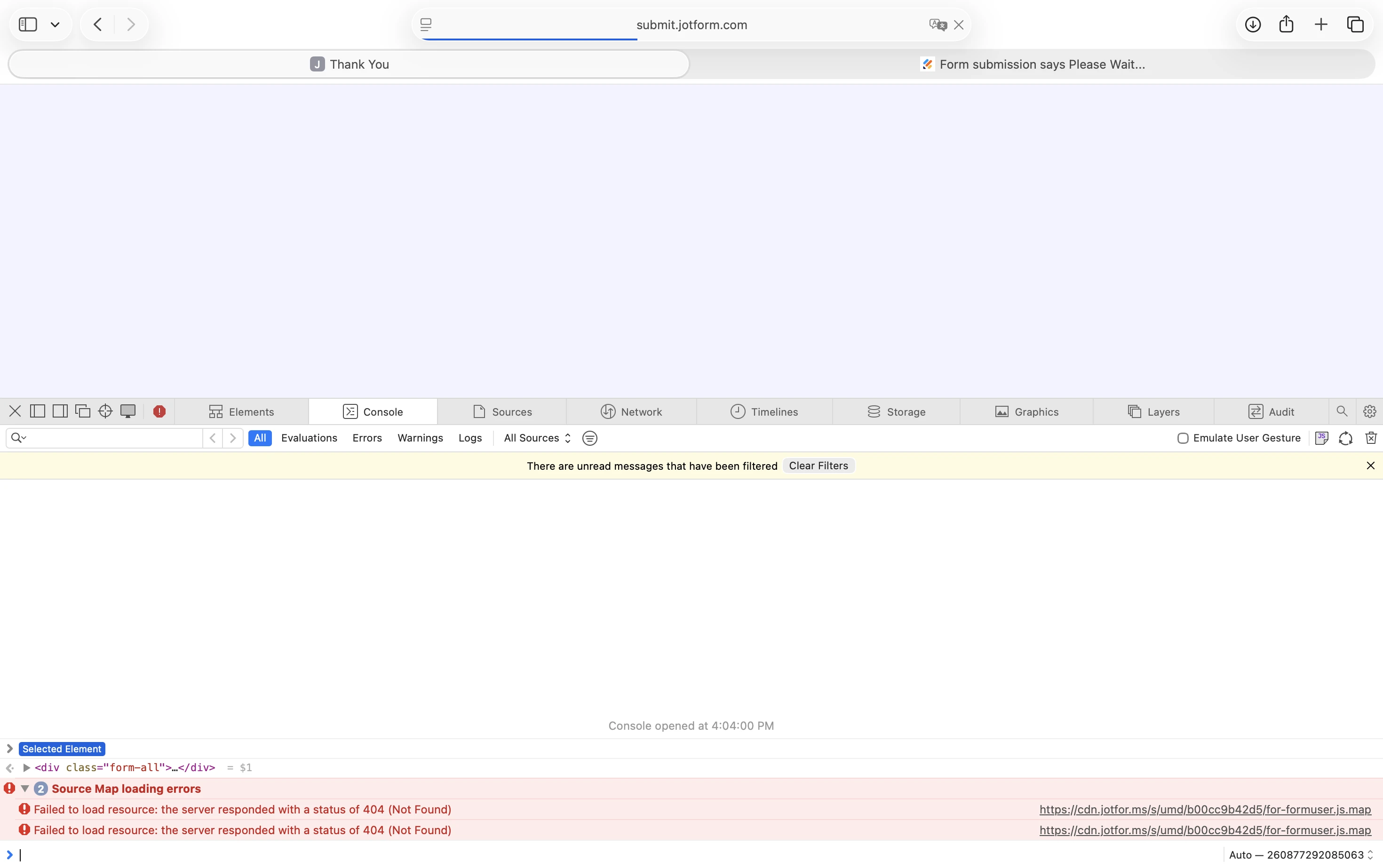 
Form Submission: Stuck on Please Wait and Not Confirming Submission
Image-3