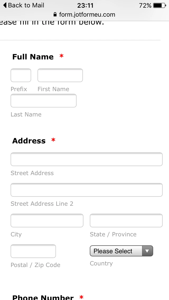 Form not displaying correctly on iOS Screenshot 51