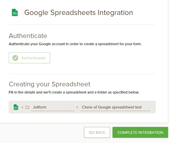 I can not find my spreadsheet after integrate my form? Image 1 Screenshot 20