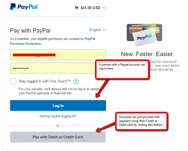 I have setup paypal but it requires payer to register for paypal Image 1 Screenshot 30