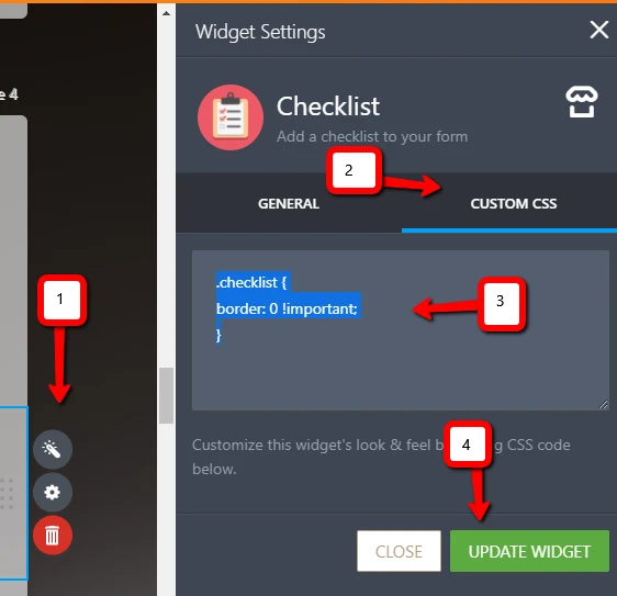 How to remove box around checklist (widget) items? Image 1 Screenshot 20