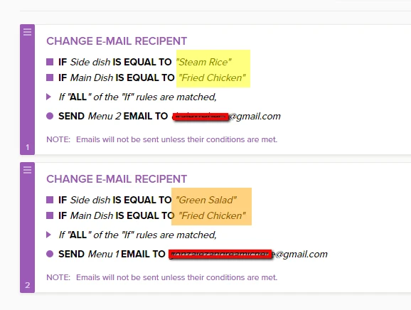 Send email upon customer selection Image 1 Screenshot 20