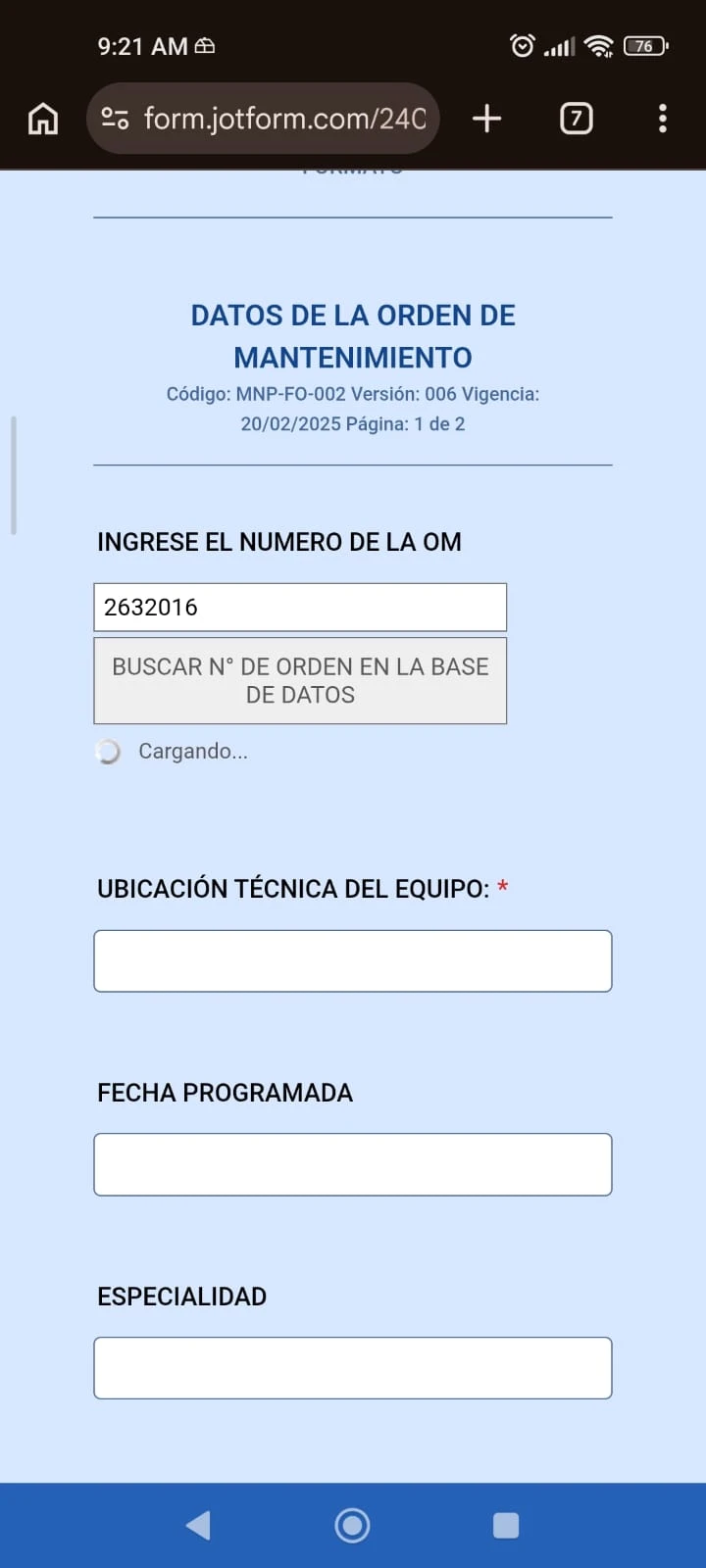 
Hoja de Cálculo a Formulario: Botón Buscar bloqueado y aparición de captcha tras múltiples envíos
Image-3