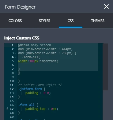 Why the form is not responsive when embedded in Wix? Image 1 Screenshot 20