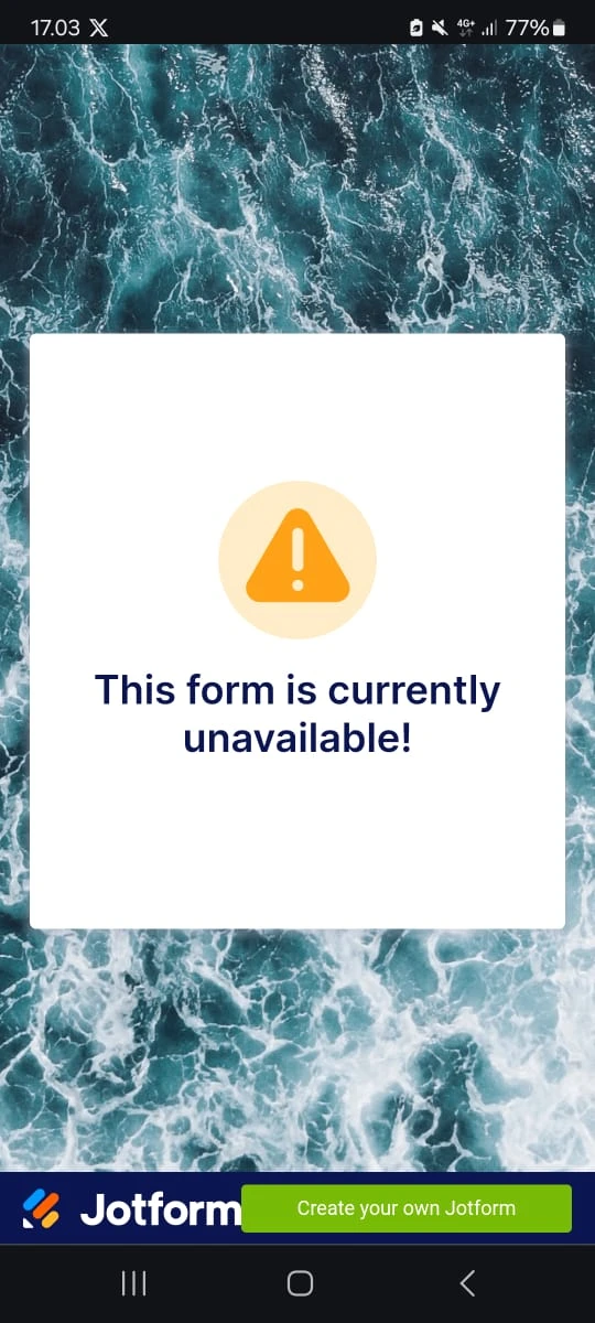 Saya tidak bisa buka form saya, ketika saya berikan link ke tim, mereka tidak bisa input Image 1 Screenshot 20