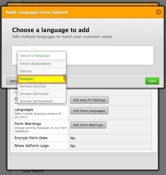 How to Integrate Georgian Language in Application Form? Image 1 Screenshot 20