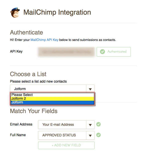 MailChimp Integration wont Send the Data Image 2 Screenshot 41