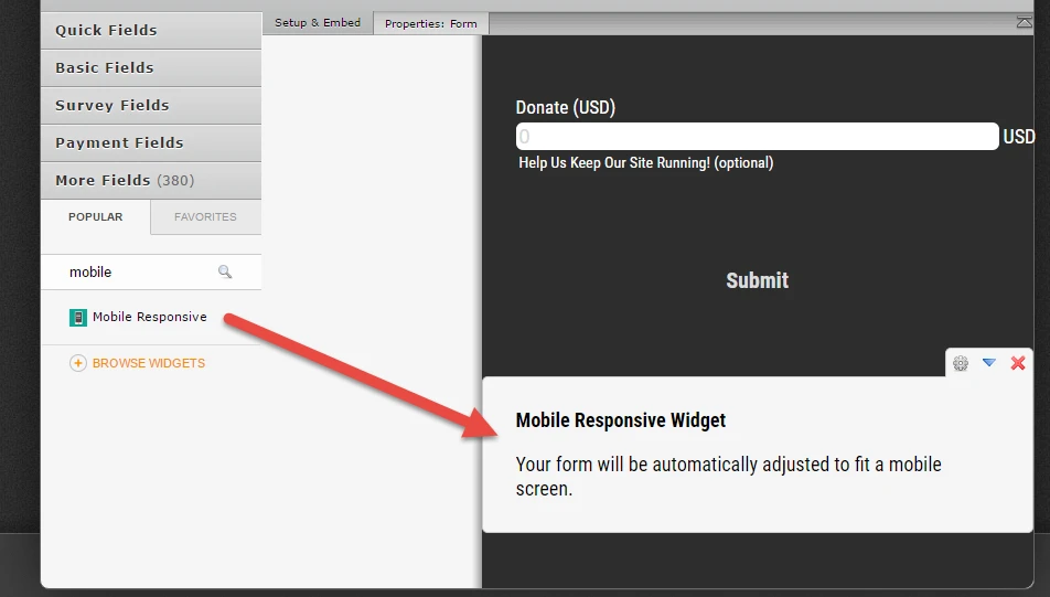 Adobe Muse embed method:My form is not showing on mobile   Image 1 Screenshot 30