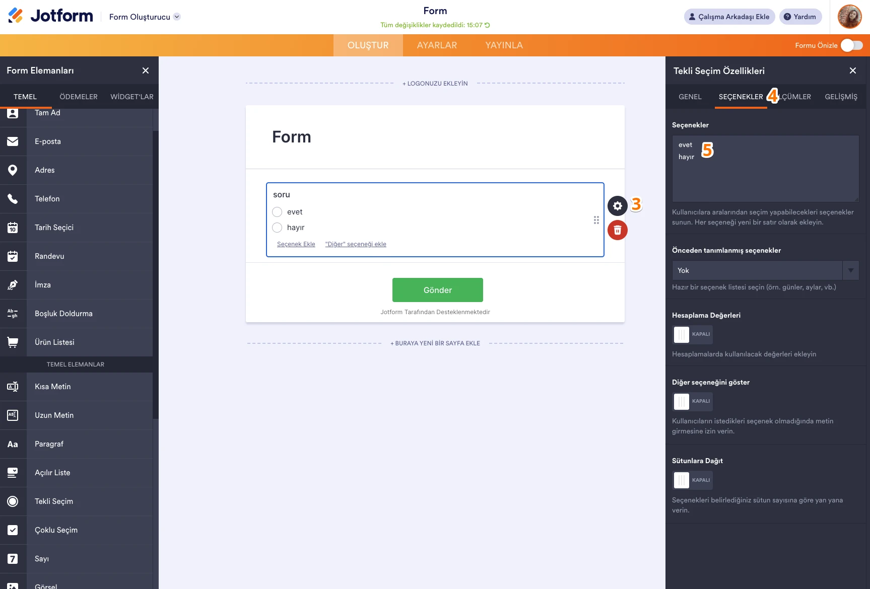 Anket Formuna Koşul Ekleme Nasıl Yapılır? Image 2 Screenshot 91