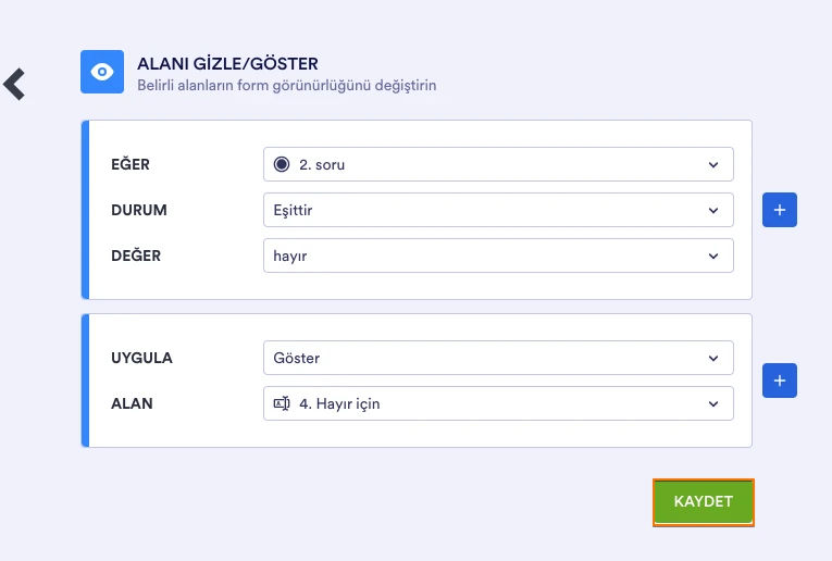 Anket Formuna Koşul Ekleme Nasıl Yapılır? Image 7 Screenshot 146