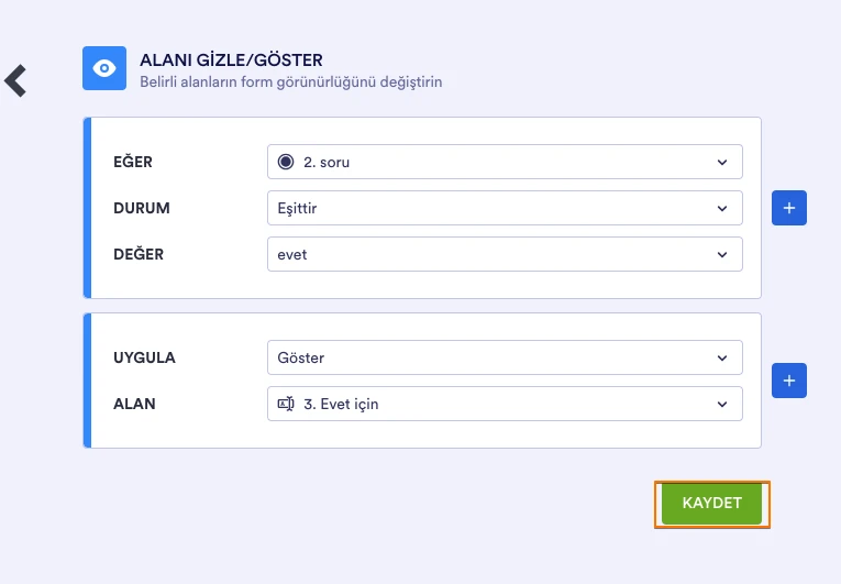 Anket Formuna Koşul Ekleme Nasıl Yapılır? Image 6 Screenshot 135