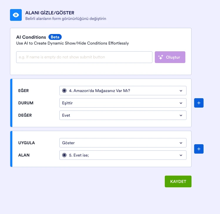 Koşullu Form Oluşturma Image 3 Screenshot 92