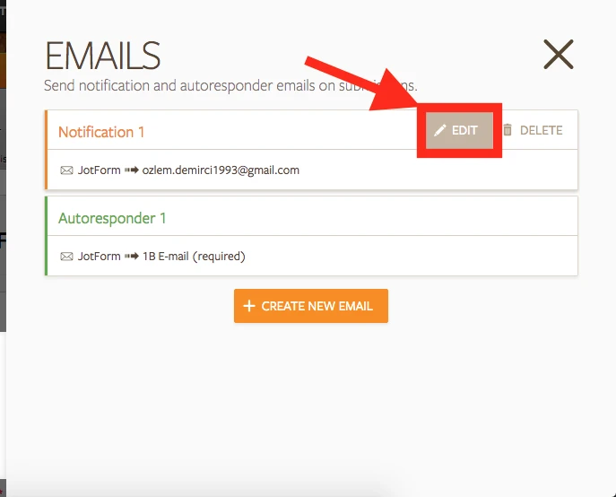 How to change the email address on notification? Image 2 Screenshot 71