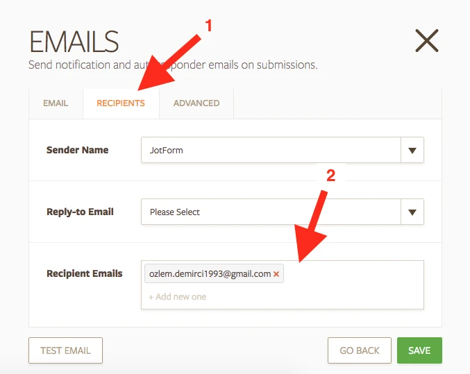 How to change the email address on notification? Image 3 Screenshot 82