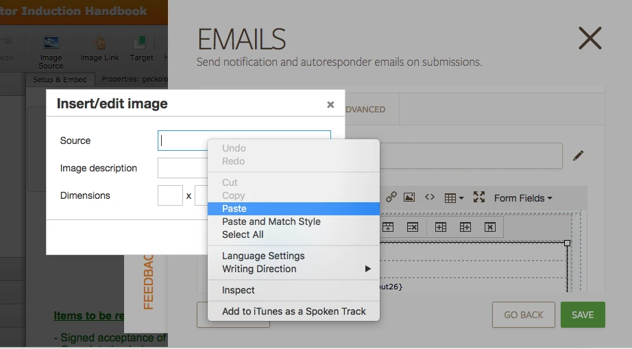 How can I add Form Title and image to my Notification and AutoRresponder emails? Image 7 Screenshot 186