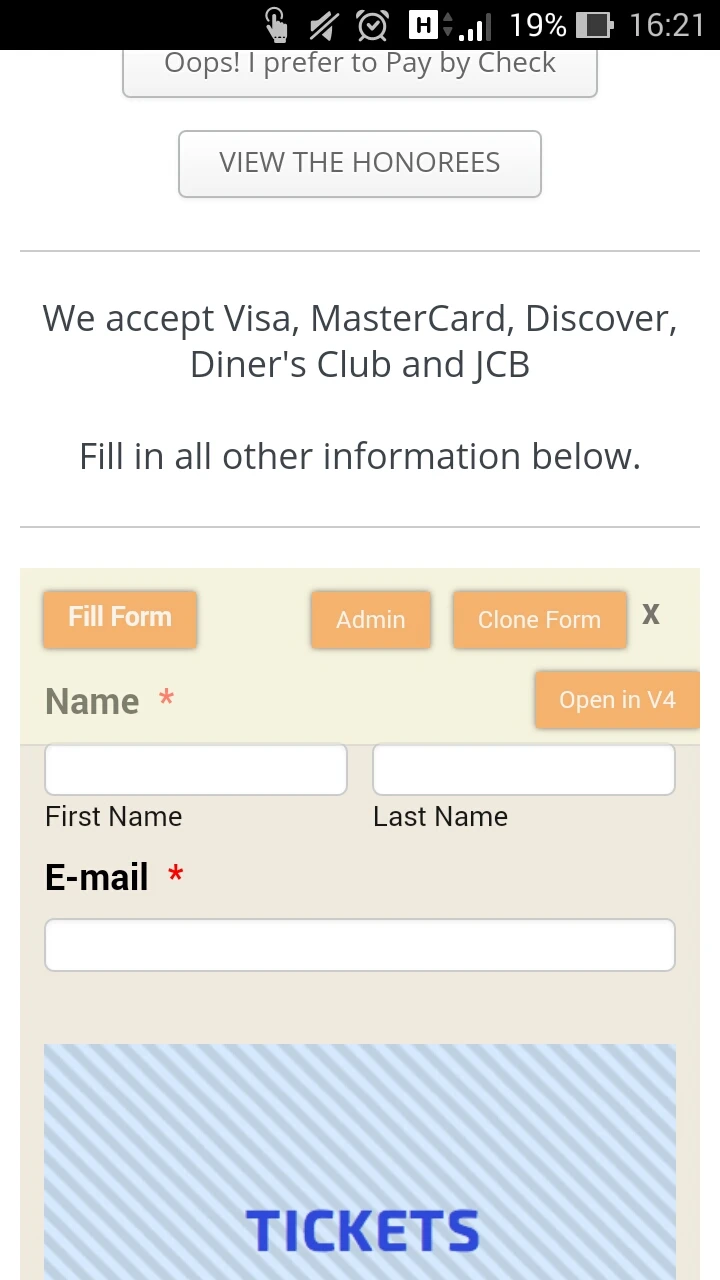 The form isnt showing up at Weebly on all mobile devices Screenshot 20