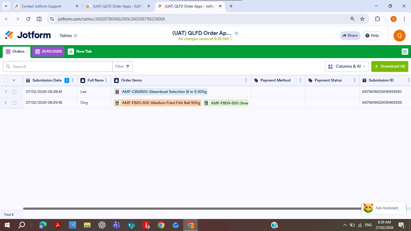 Submission Orders Not in Ascending Sequence Image 1 Screenshot 50