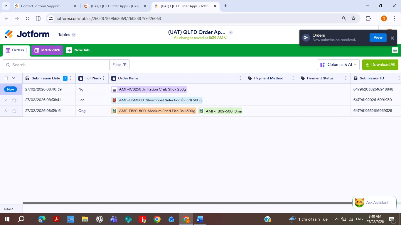 Submission Orders Not in Ascending Sequence Image 2 Screenshot 61
