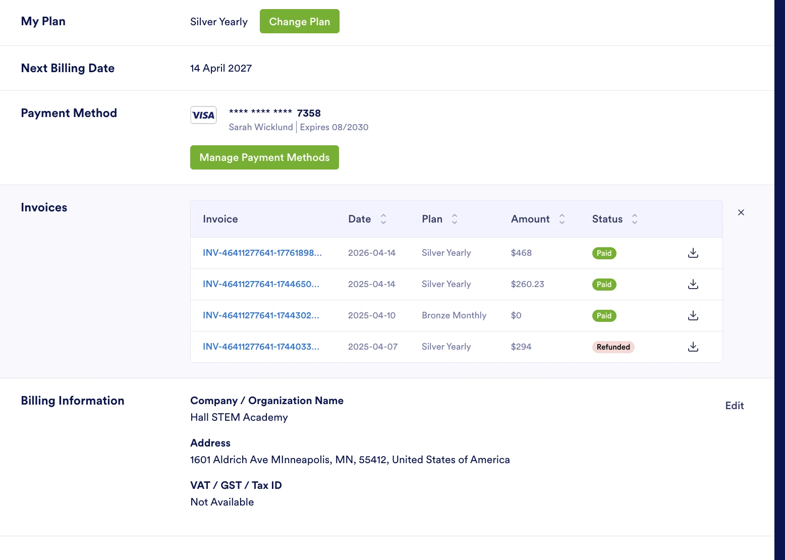 
Subscription Billing: Understanding Yearly Charge Increase
Image-1