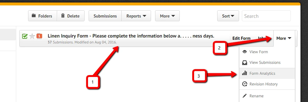 Can you verify if me deleting my inquiries affected my jotform online? Image 1 Screenshot 30