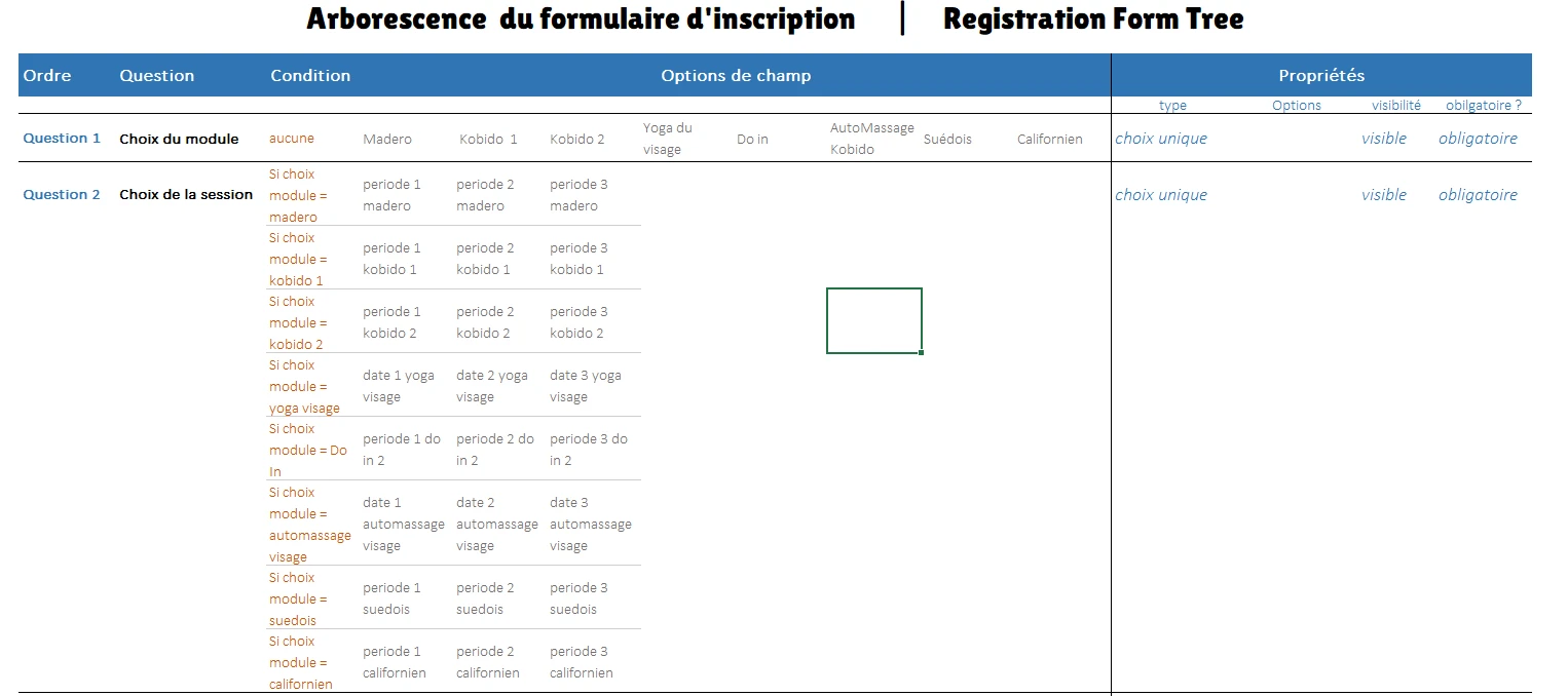 Créer un formulaire dinscription avec choix de session Image 1 Screenshot 20