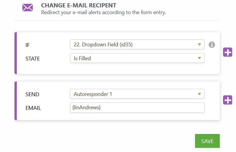I would like to select multiple emails from a pick list to send the form to Image 3 Screenshot 62
