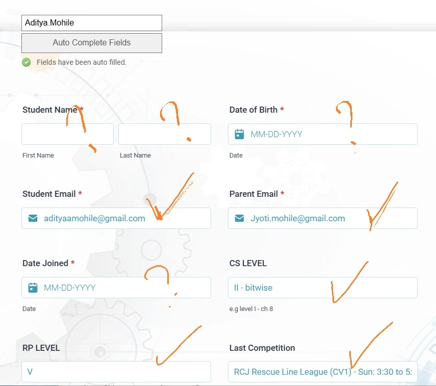Spreadsheet to form widget: Name and date field are not prefilled Image 1 Screenshot 20