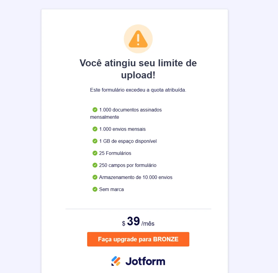 Conta: Espaço não é liberado após exclusão de formulários
Image-1