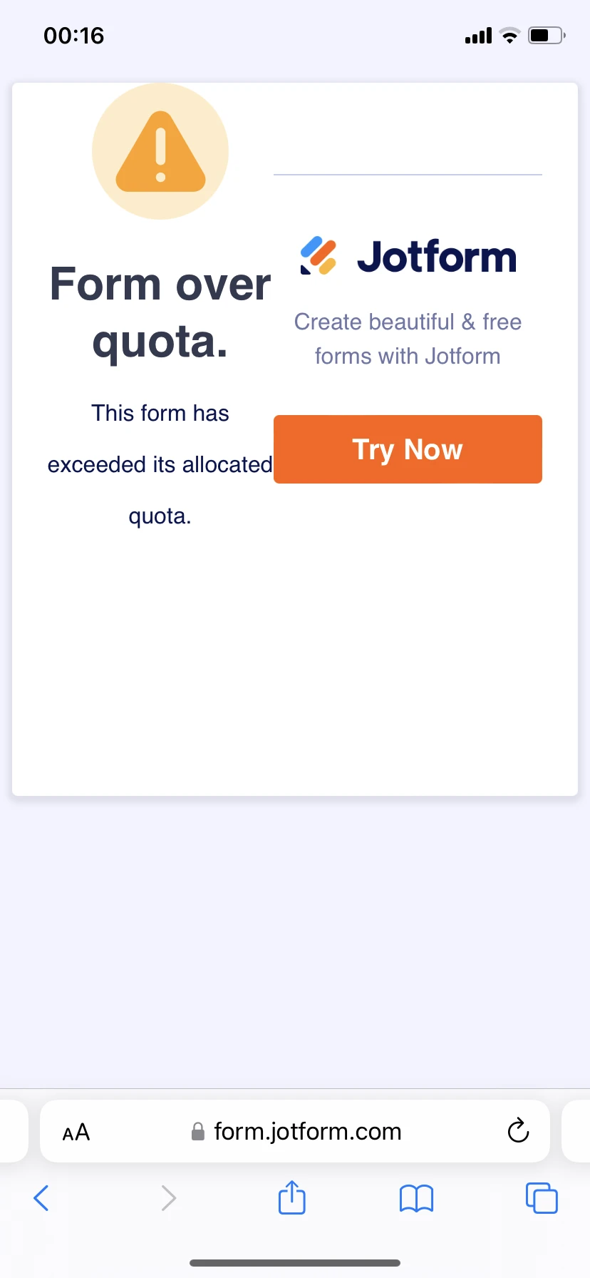 Jotform Thread 5319732 Screenshot