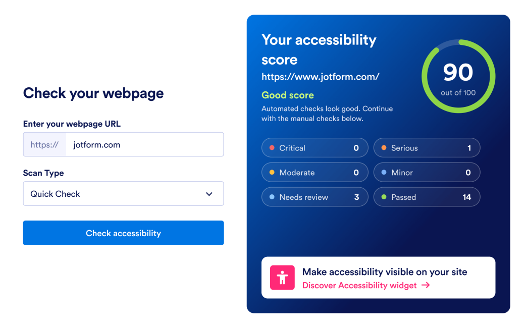 Website Accessibility Checker