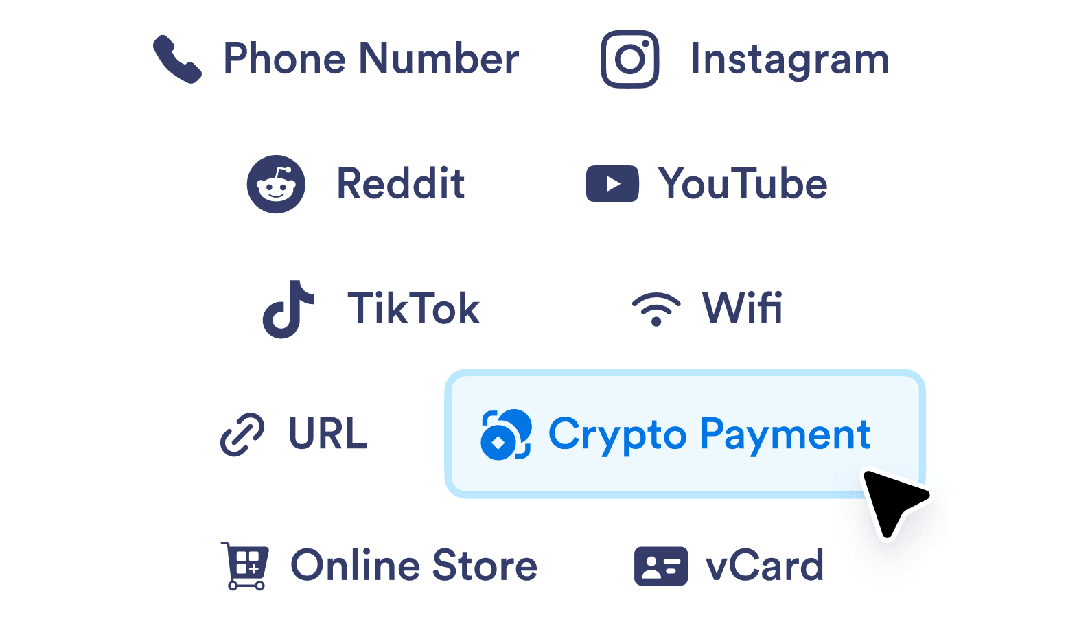 Choose your QR code type