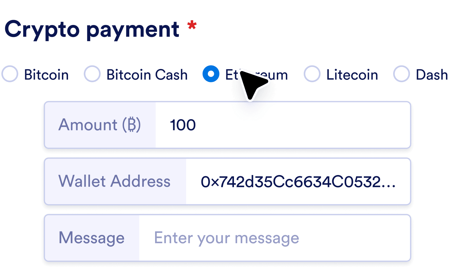 Enter your information