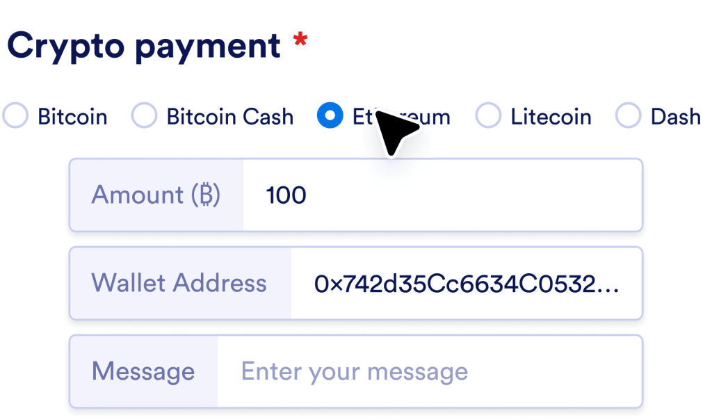 Enter your information